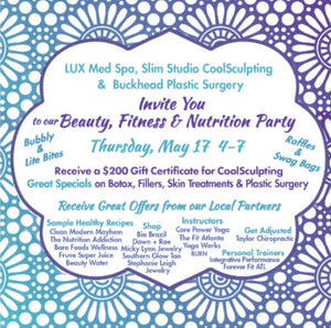 THURSDAY 5/17 Lux Med Spa Trunk Show