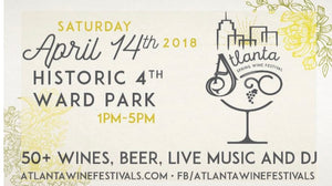 Saturday 4/14/18 Atlanta Wine Festival
