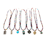 STOCK PHOTO PLEASE READ Vintage Pendant Necklace with Agate Beads