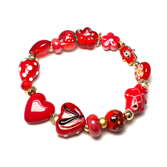 Tchotchke Bracelet • Monochrome Red