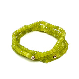 Gemstone Mini Bracelet Lime Jade