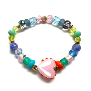 Glass Heart Bracelet