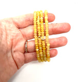 Gemstone Mini Bracelet Light Yellow Jade