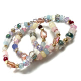 Crystal Mix Trio Bracelet set soft