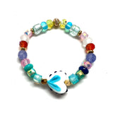 Glass Heart Bracelet