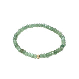 Gemstone Mini Bracelet Green Agate
