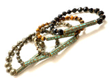 Pyrite & Patina Bracelet Stack SET OF 5