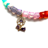 Happy Glass Necklace Flower