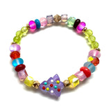 Glass Christmas Tree Bracelet