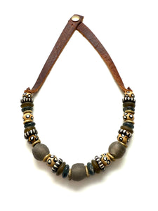 1 Strand Necklace - Painted Bone