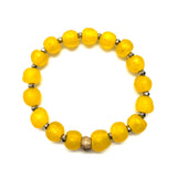 Glass Bracelet • Glam Yellow