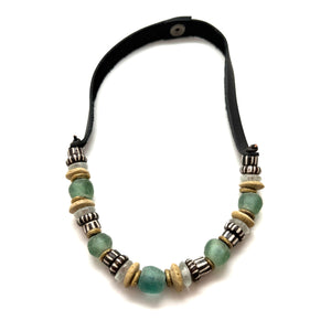 1 Strand Necklace - Painted Bone