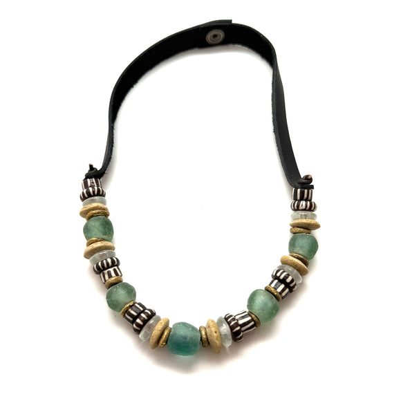 1 Strand Necklace - Painted Bone