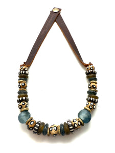 1 Strand Necklace - Painted Bone