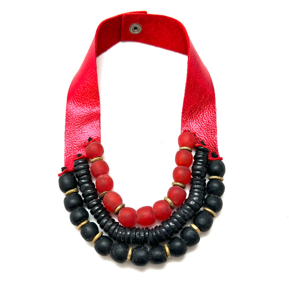 3 Strand Necklace • UGA Dawgs