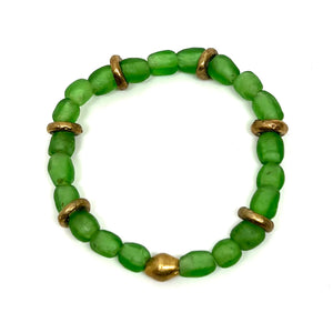 Glass Mini Bracelet Green