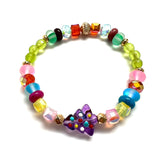 Glass Christmas Tree Bracelet