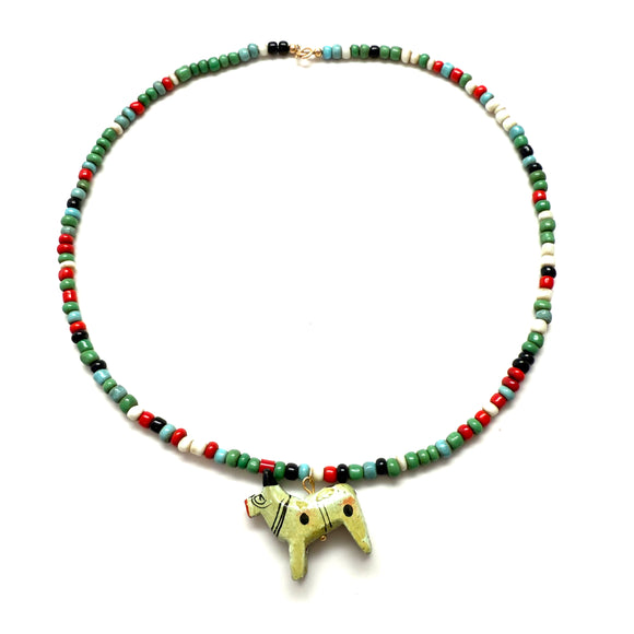 Antique Folk Llama Choker