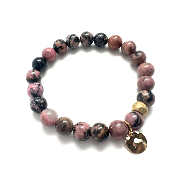 8mm Rhodonite Bracelet