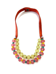 2 strand Necklace Stellar Collection Citrus