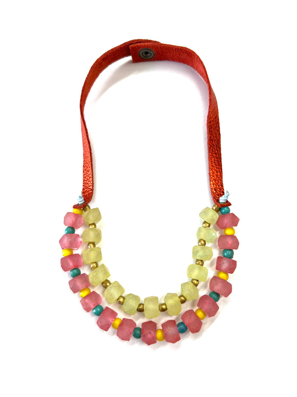 2 strand Necklace Stellar Collection Citrus