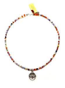 Vintage Catamore Sterling Dove Medal Necklace with Swarovski Crystals