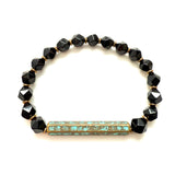 Pyrite & Patina Bracelet Stack SET OF 5