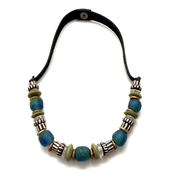 1 Strand Necklace - Painted Bone