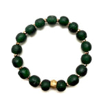 Glass Bracelet • Glam Dark Green