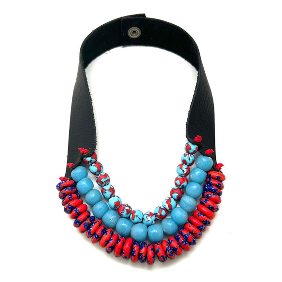 3 Strand Necklace • Ole Miss Hotty Toddy