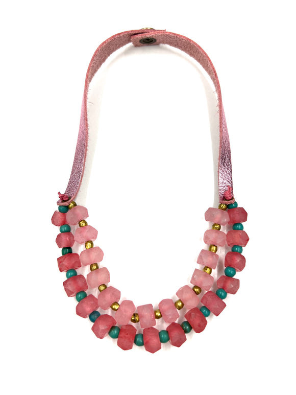 2 strand Necklace Stellar Collection Pinks