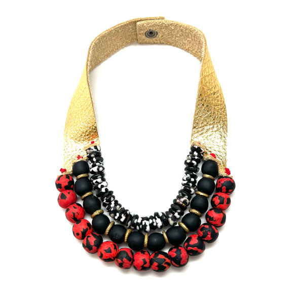 3 Strand Necklace • UGA Gold