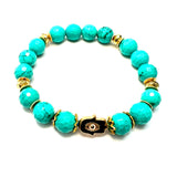 Hamsa Turquoise Bracelet