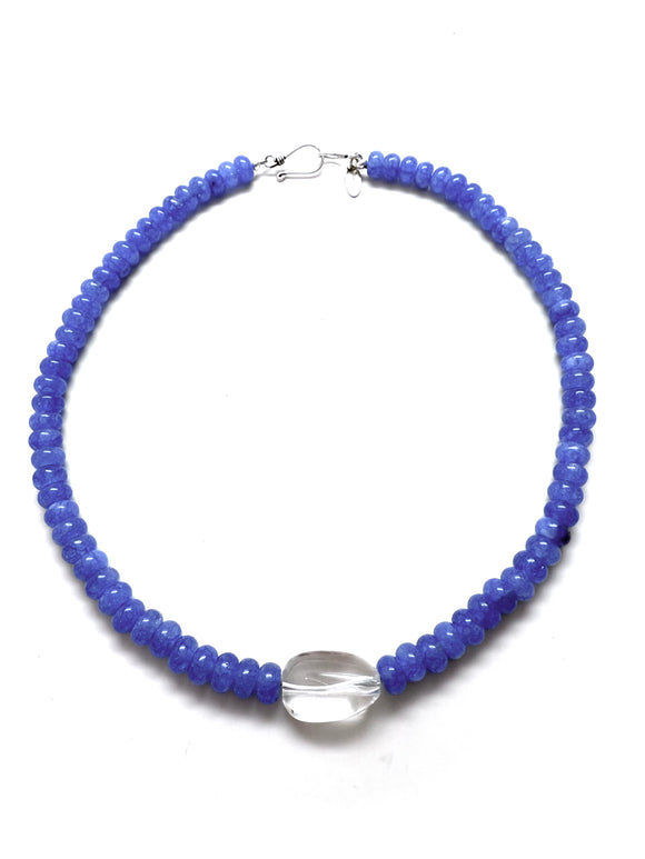 Prism Quartz Necklace - Blue