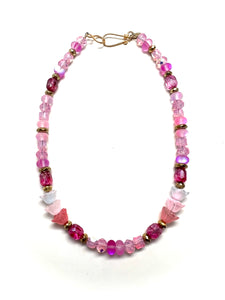 Happy Pink Choker Necklace