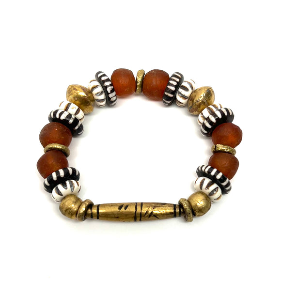Krobo Bracelet • Naga Collection Amber