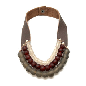 3 Strand Necklace • BAMA Crimson