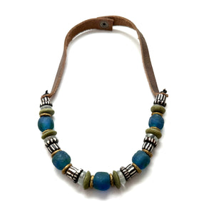 1 Strand Necklace - Painted Bone