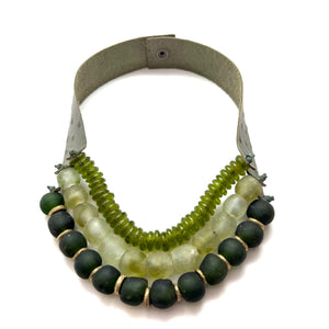 3 Strand Necklace - Green Isle