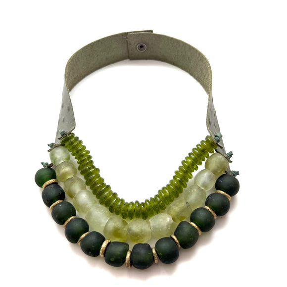 3 Strand Necklace - Green Isle