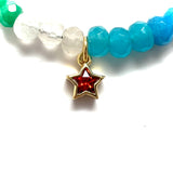 Happy Gem Necklace Red Star