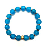 Glass Bracelet • Glam Electric Blue