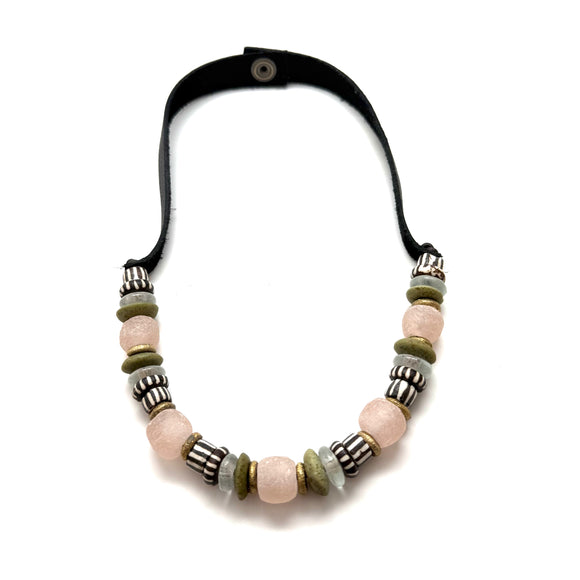 1 Strand Necklace - Painted Bone