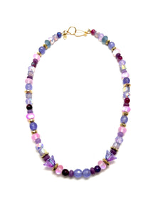 Happy Purple Choker Necklace