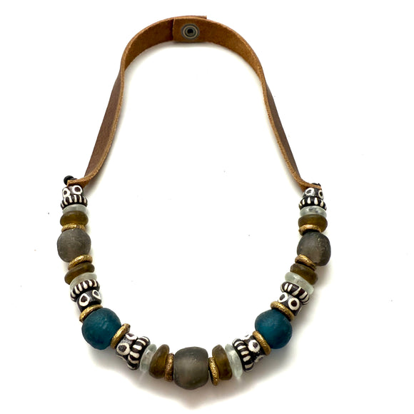 1 Strand Necklace - Painted Bone