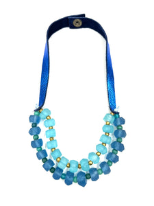 2 strand Necklace Stellar Collection Blues