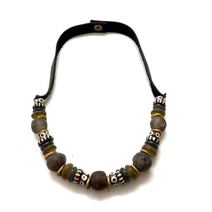 1 Strand Necklace - Painted Bone