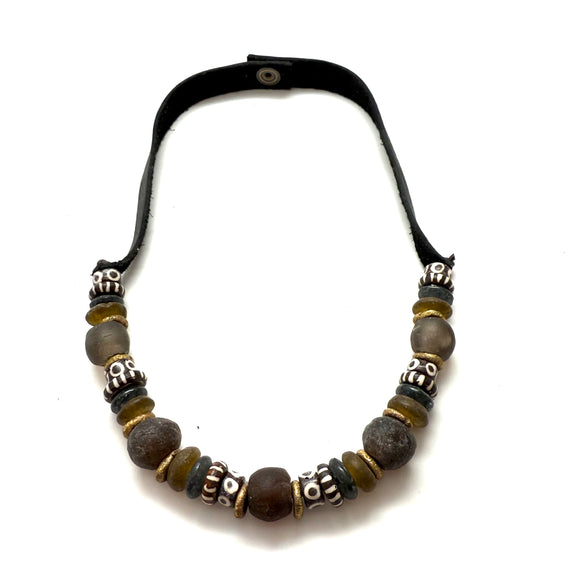 1 Strand Necklace - Painted Bone