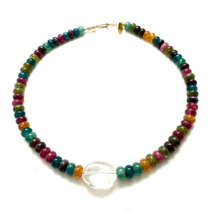 Prism Quartz Necklace - Moody Multi
