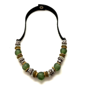 1 Strand Necklace - Painted Bone
